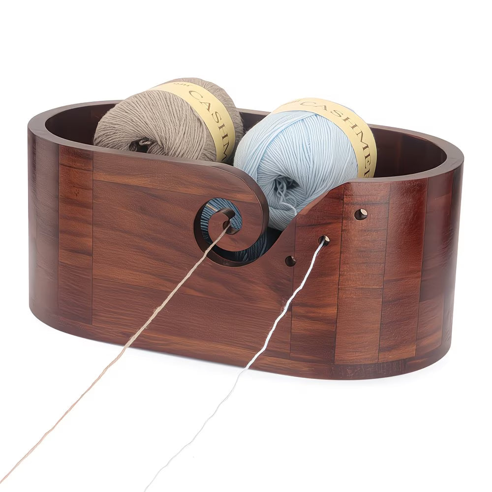 The Cozy Crafter’s Wooden Yarn Storage (Large - 9 Yarn Holes)