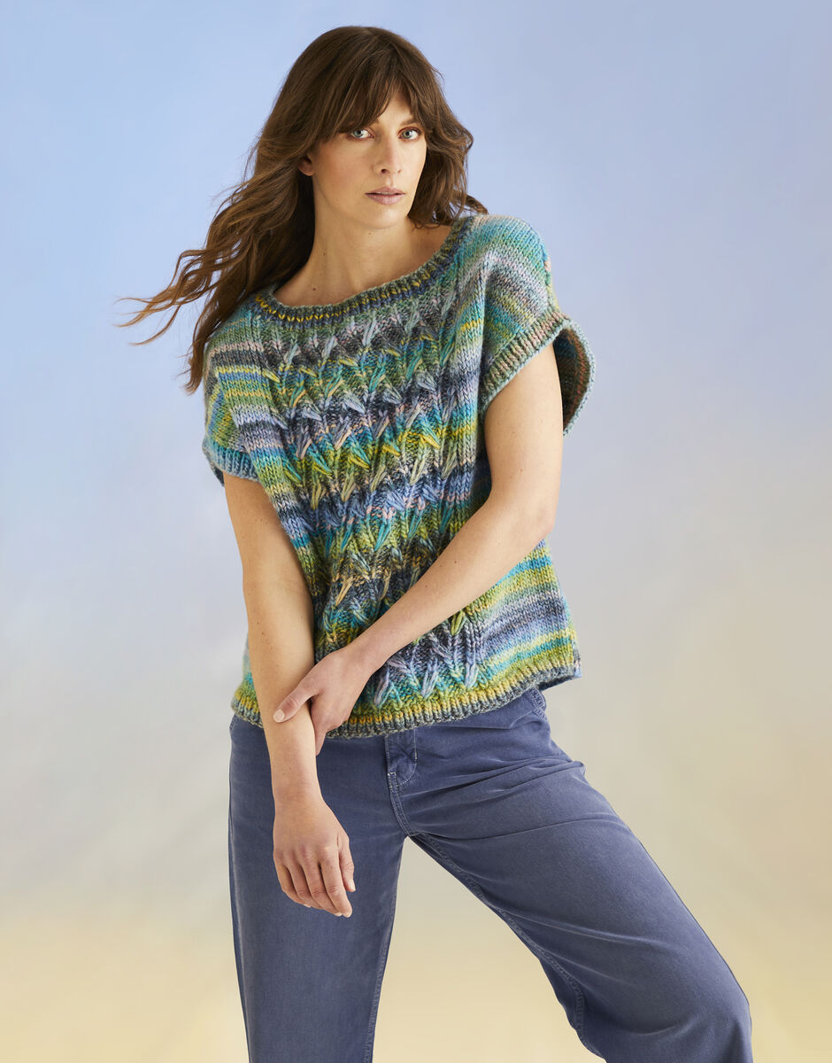 Coral Reef Vest Knitting Pattern - Sirdar