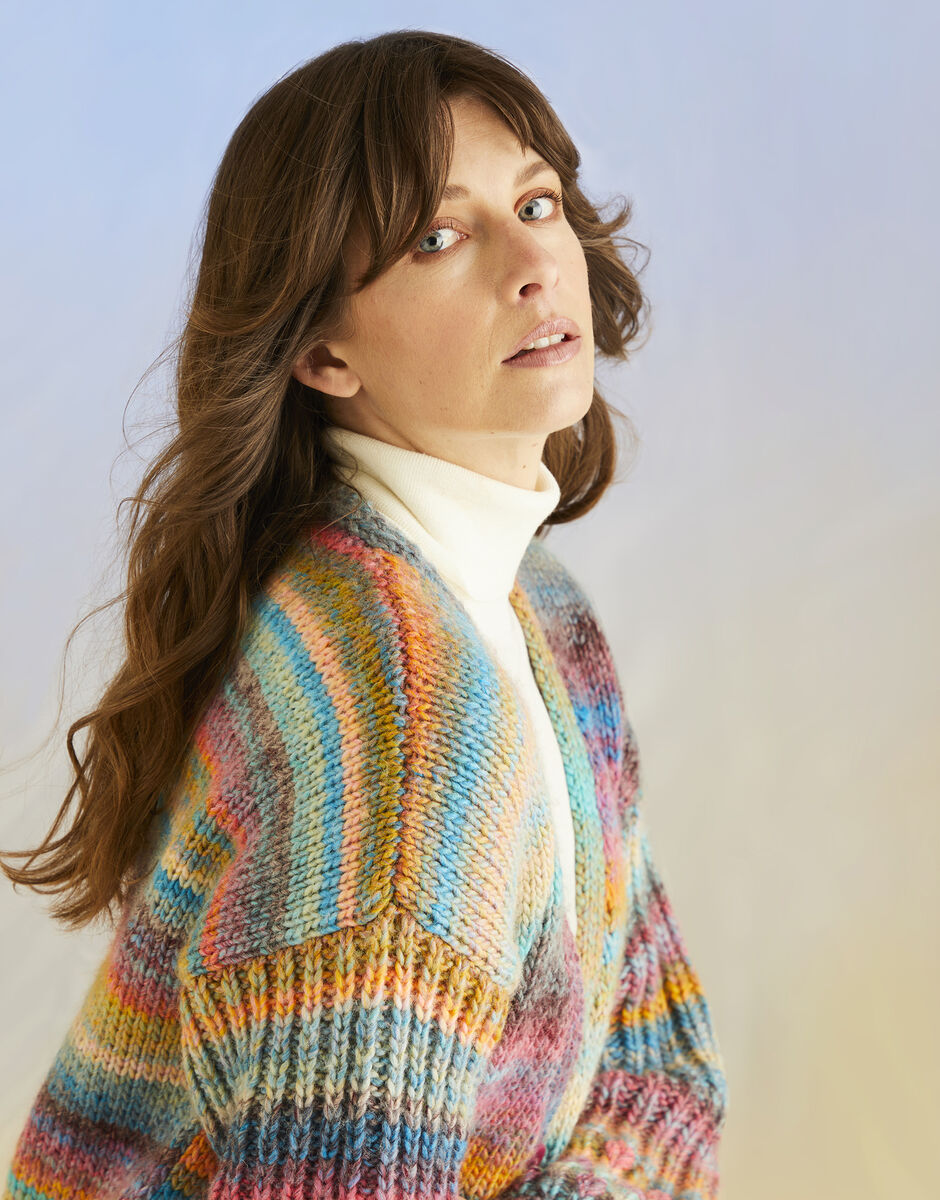 Coral Sleeves Cardigan Knitting Pattern - Sirdar