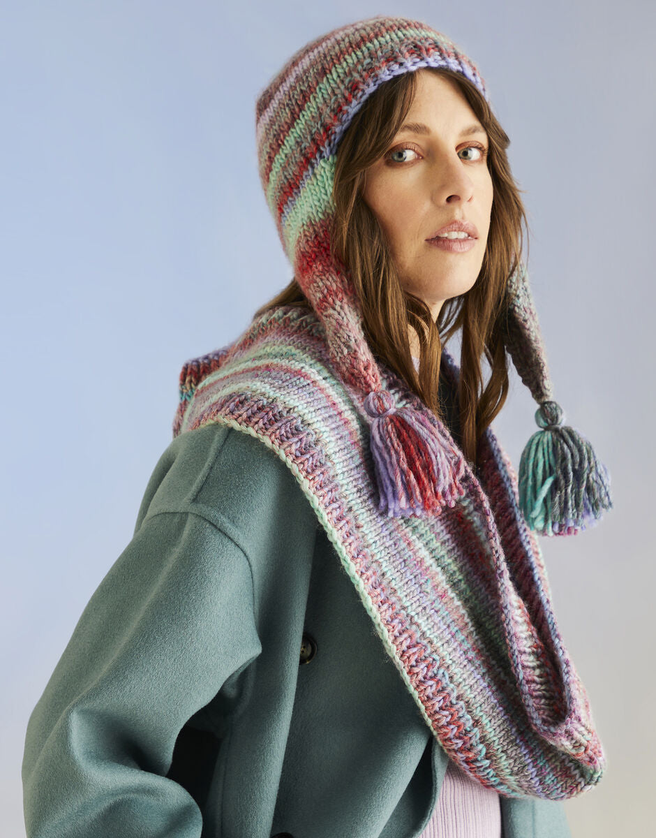 Anemone Hat and Snood Knitting Pattern - Sirdar