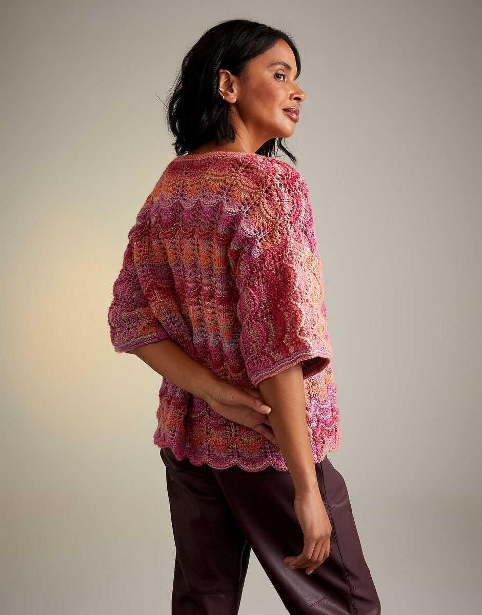 Hot House Flowers Cardigan Knitting Pattern - Sirdar