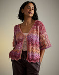 Hot House Flowers Cardigan Knitting Pattern - Sirdar