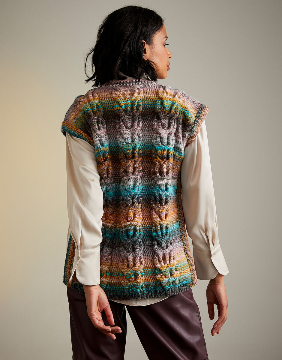 Staghorn Fern Tabard Knitting Pattern - Sirdar