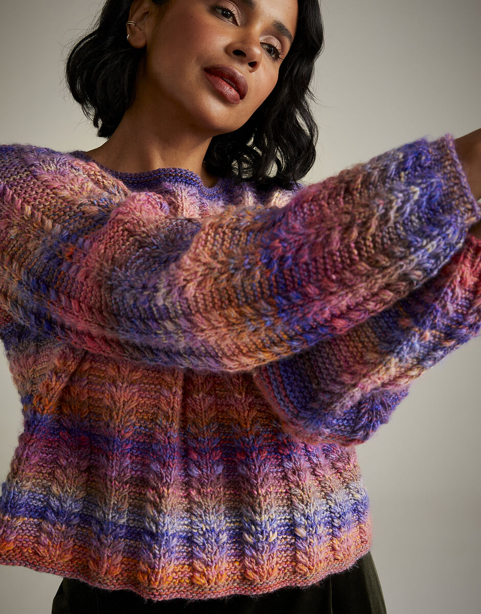 Sunset Orchard Sweater Knitting Pattern - Sirdar