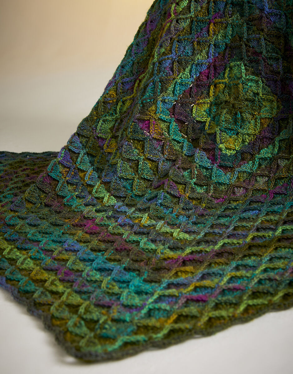 Ornamentals Blanket Crochet Pattern - Sirdar
