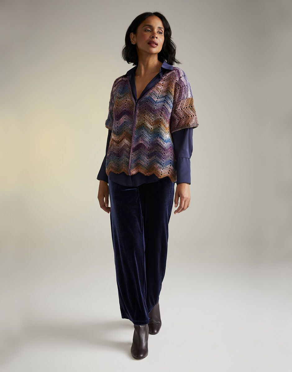 Moonlight Bloom Cardigan Crochet Pattern - Sirdar