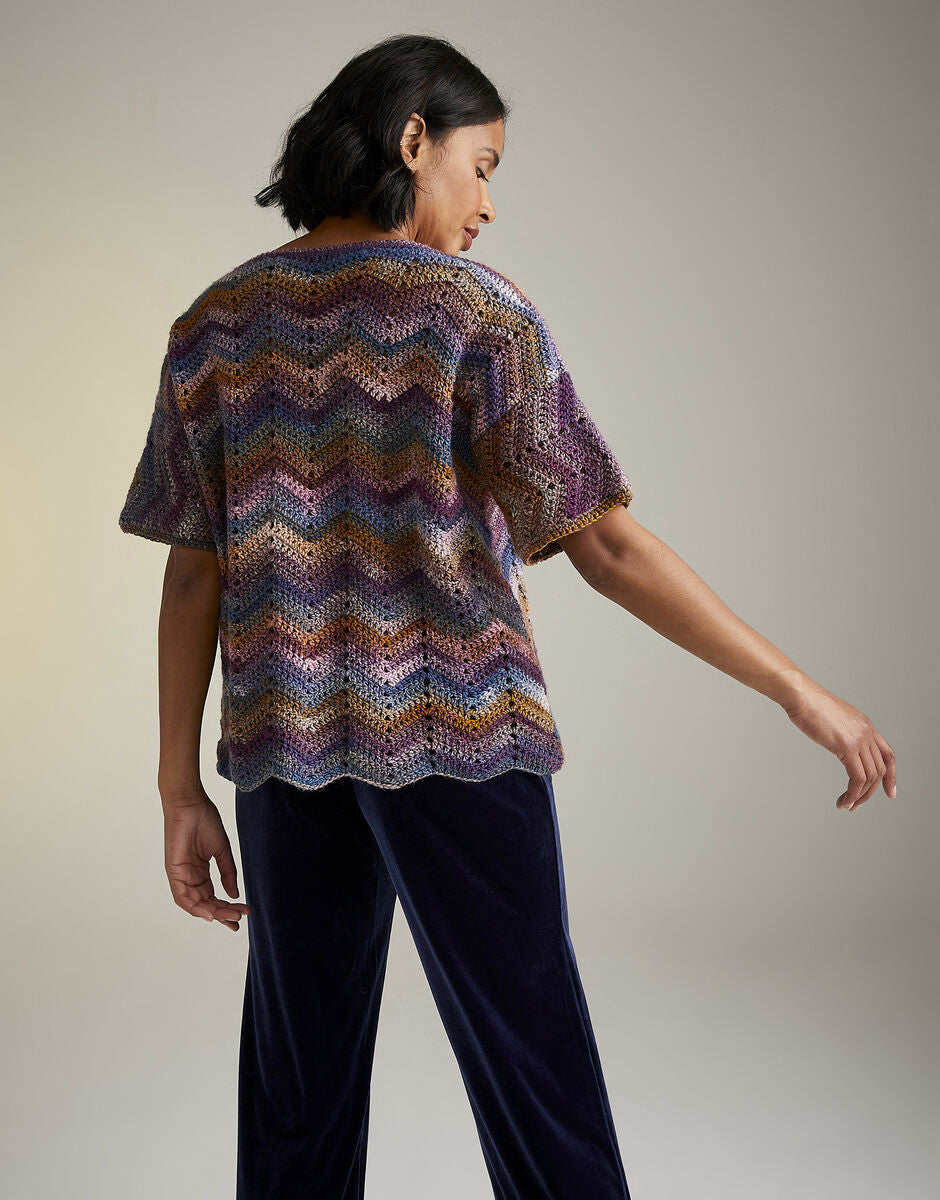 Moonlight Bloom Cardigan Crochet Pattern - Sirdar