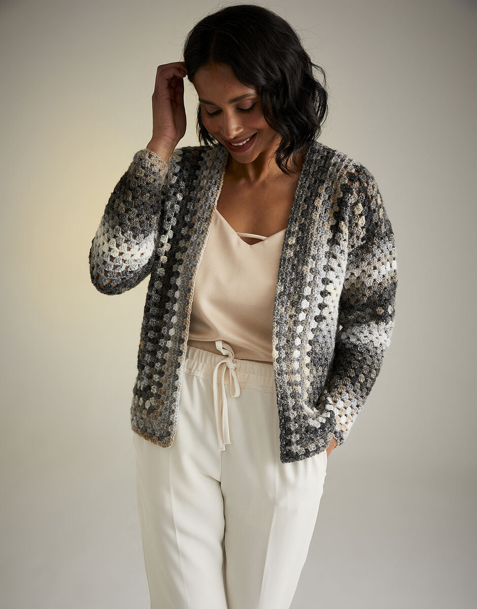 Moon & Stars Cardigan Crochet Pattern - Sirdar