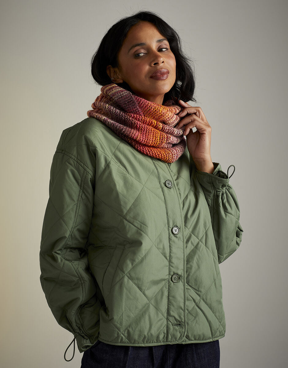 Sunset Stroll Snood Knitting Pattern - Sirdar