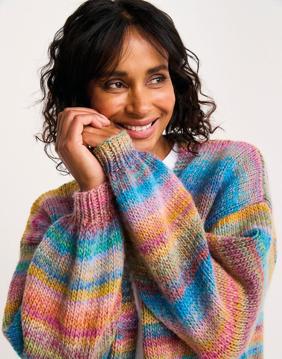 Healing Crystal Cardigan Knitting Pattern - Sirdar