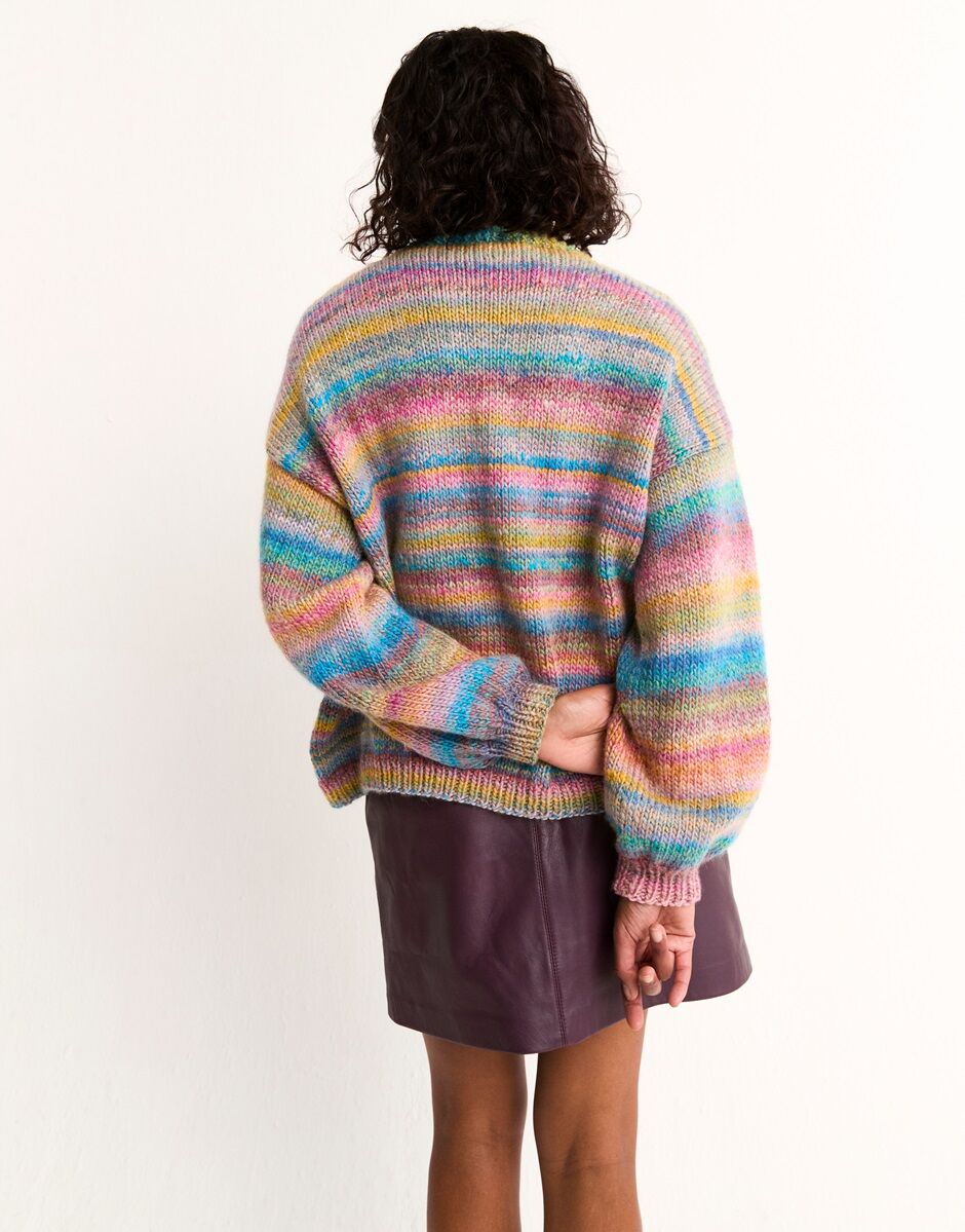 Healing Crystal Cardigan Knitting Pattern - Sirdar
