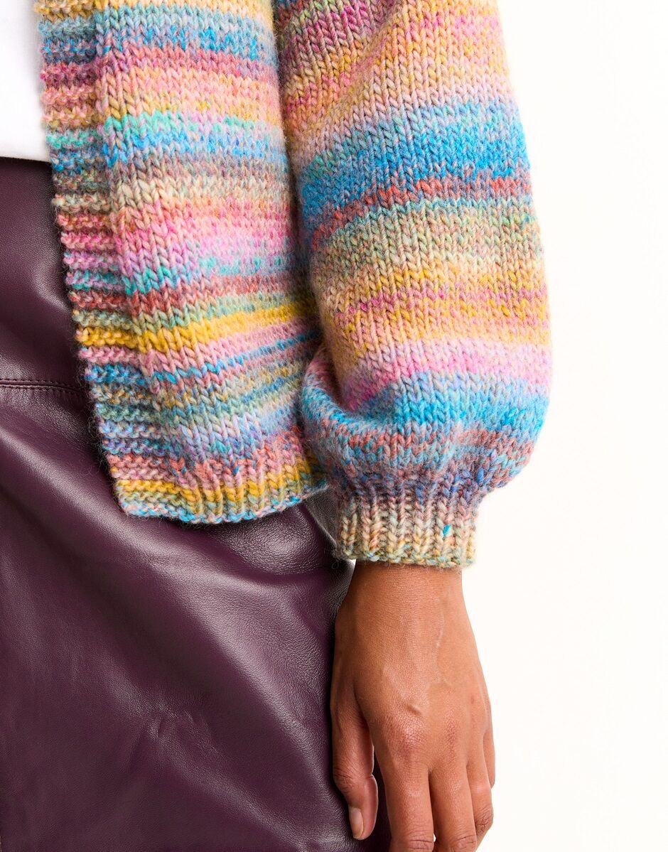 Healing Crystal Cardigan Knitting Pattern - Sirdar