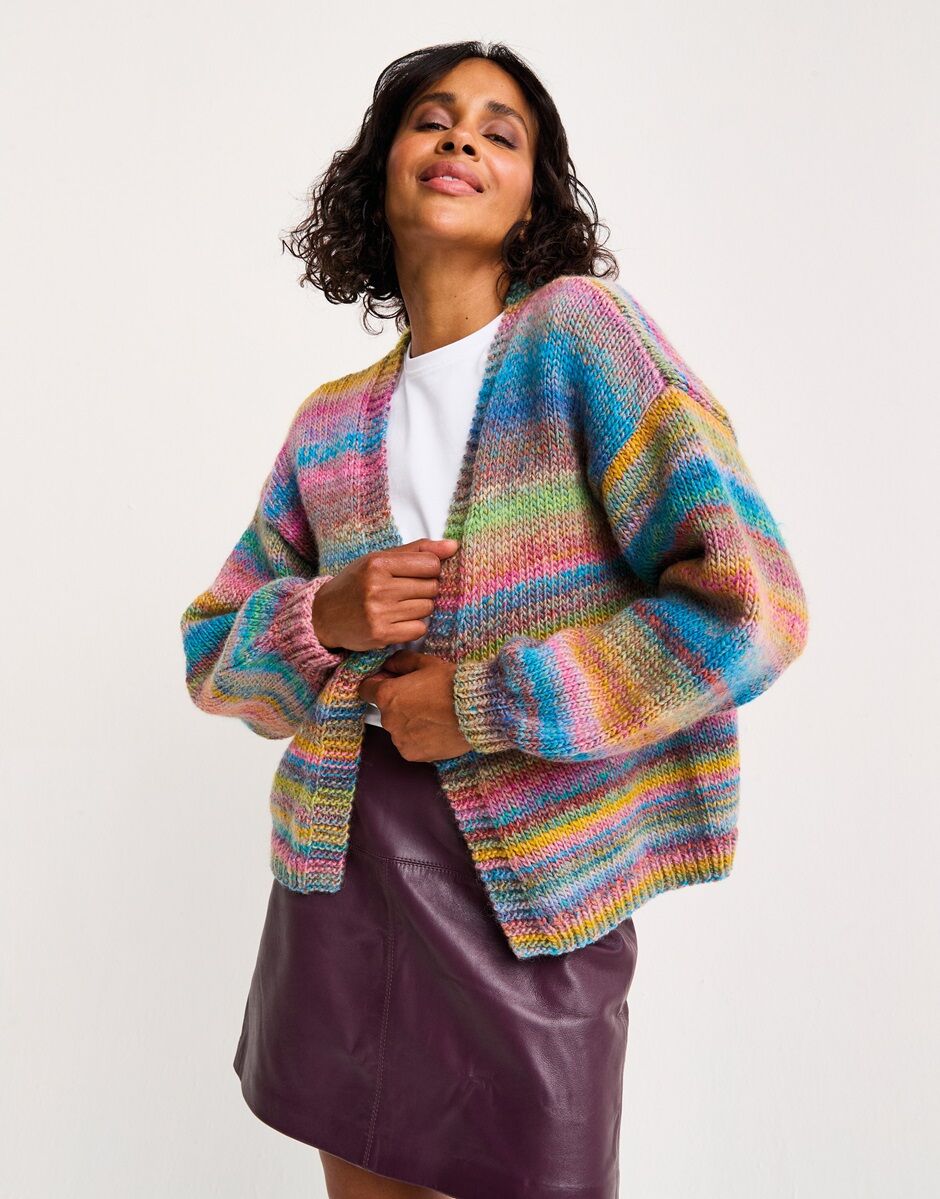 Healing Crystal Cardigan Knitting Pattern - Sirdar