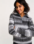 Quartz Zip Collar Pullover Knitting Pattern - Sirdar