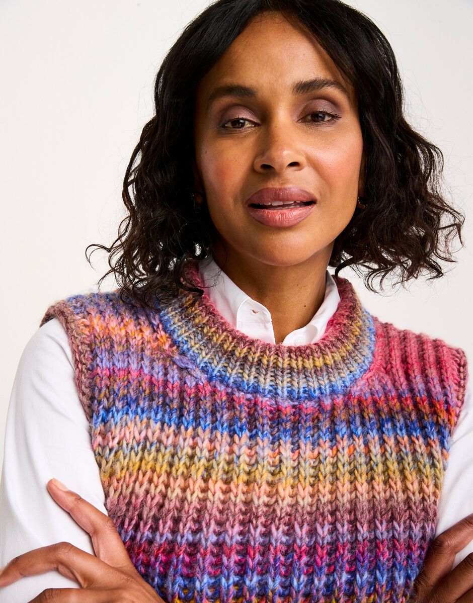 Beneath the Surface Vest Knitting Pattern - Sirdar