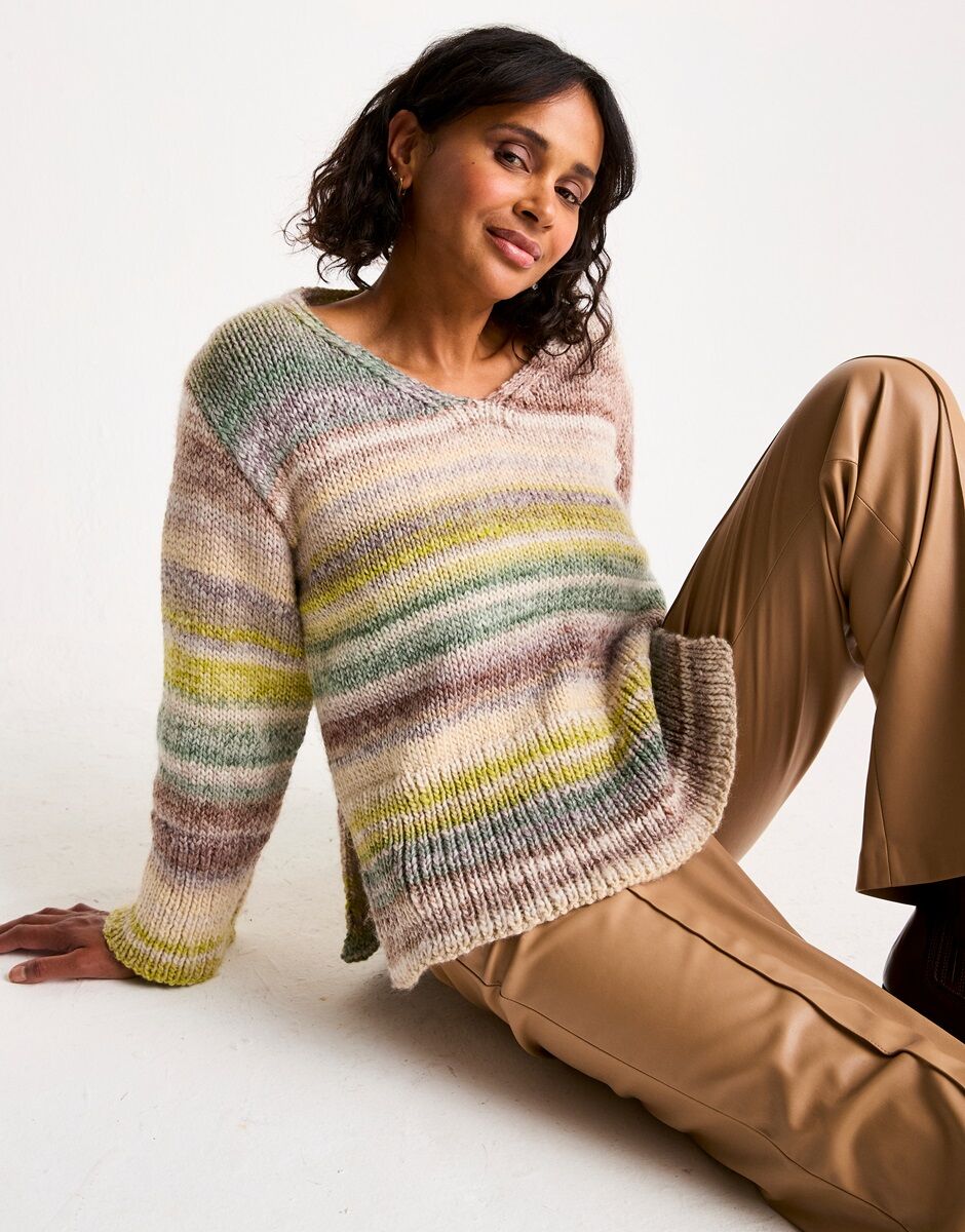 Set in Stone Sweater Knitting Pattern - Sirdar
