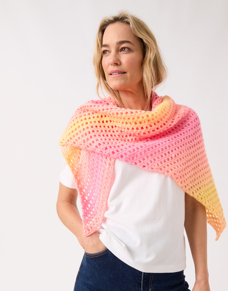 Shawl in One Crochet Pattern - Sirdar