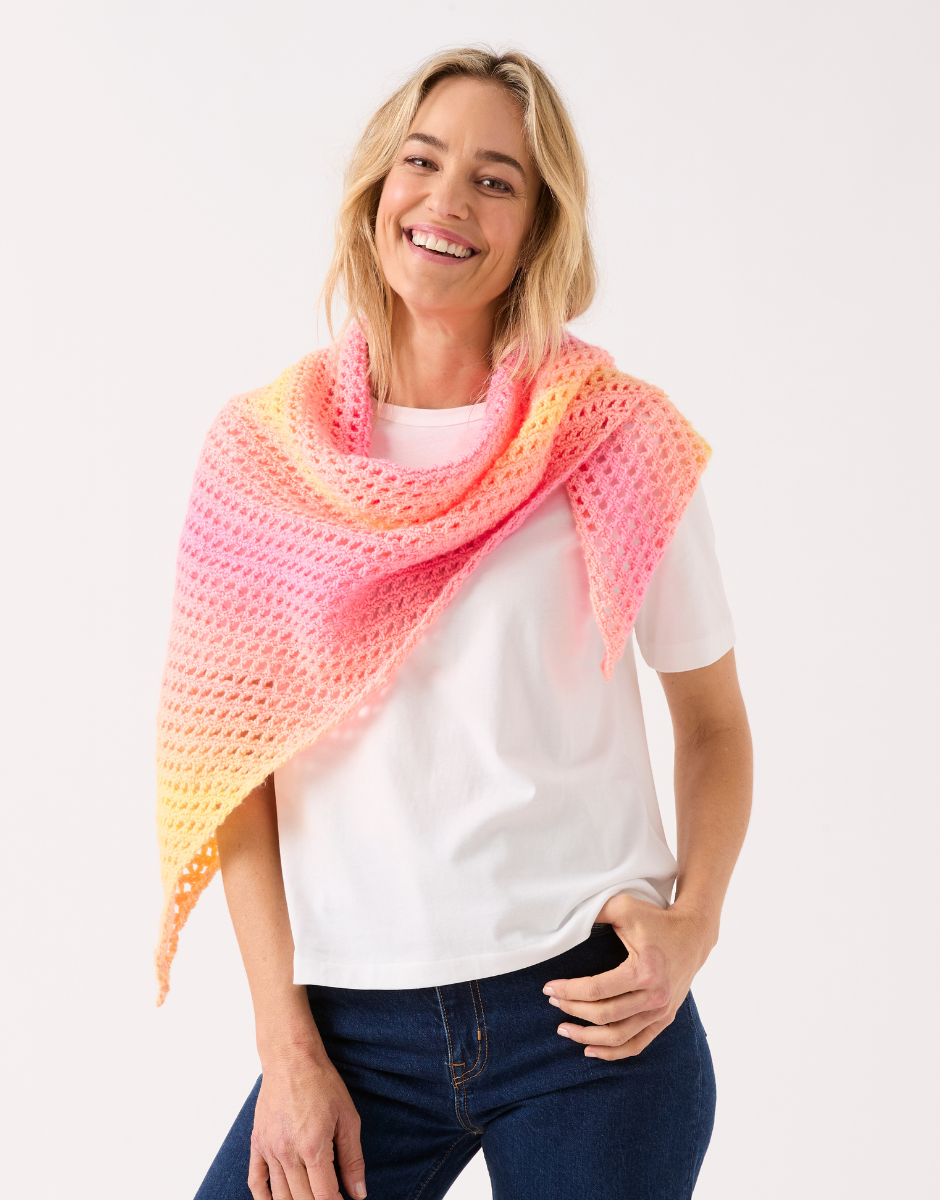 Shawl in One Crochet Pattern - Sirdar