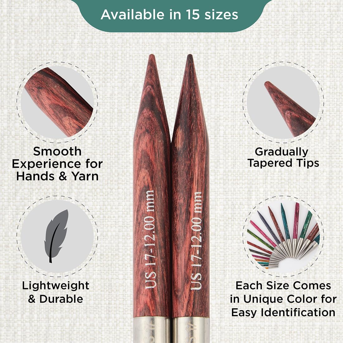 Knitter’s Pride Pro Dreamz Interchangeable Circular Needles (5") (3mm–15mm)