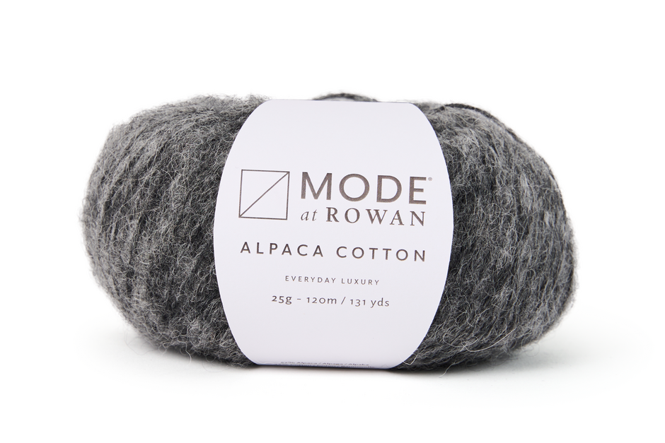 Rowan Mode Alpaca DK Cotton Yarn - Charcoal