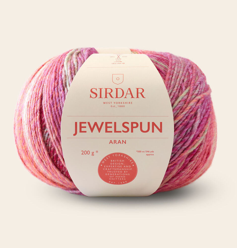 Sirdar Jewelspun (Aran) Yarn - Glowing Garnet