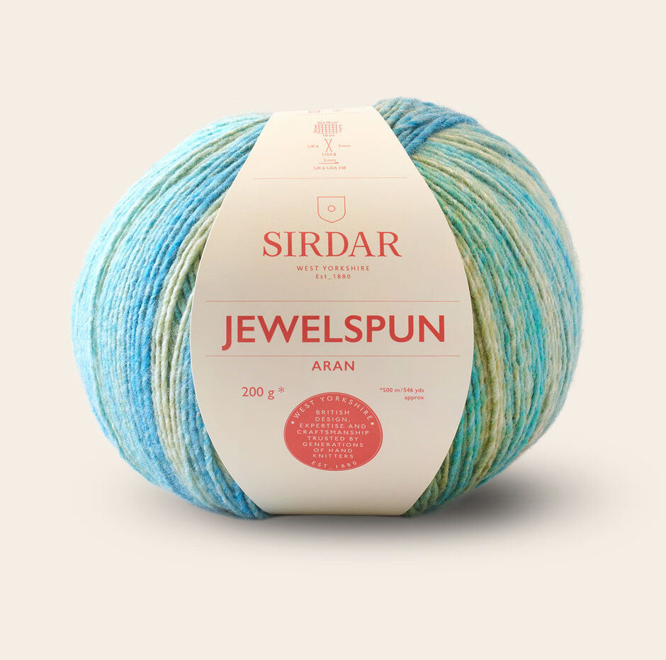 Sirdar Jewelspun (Aran) Yarn - Evening Aquamarine