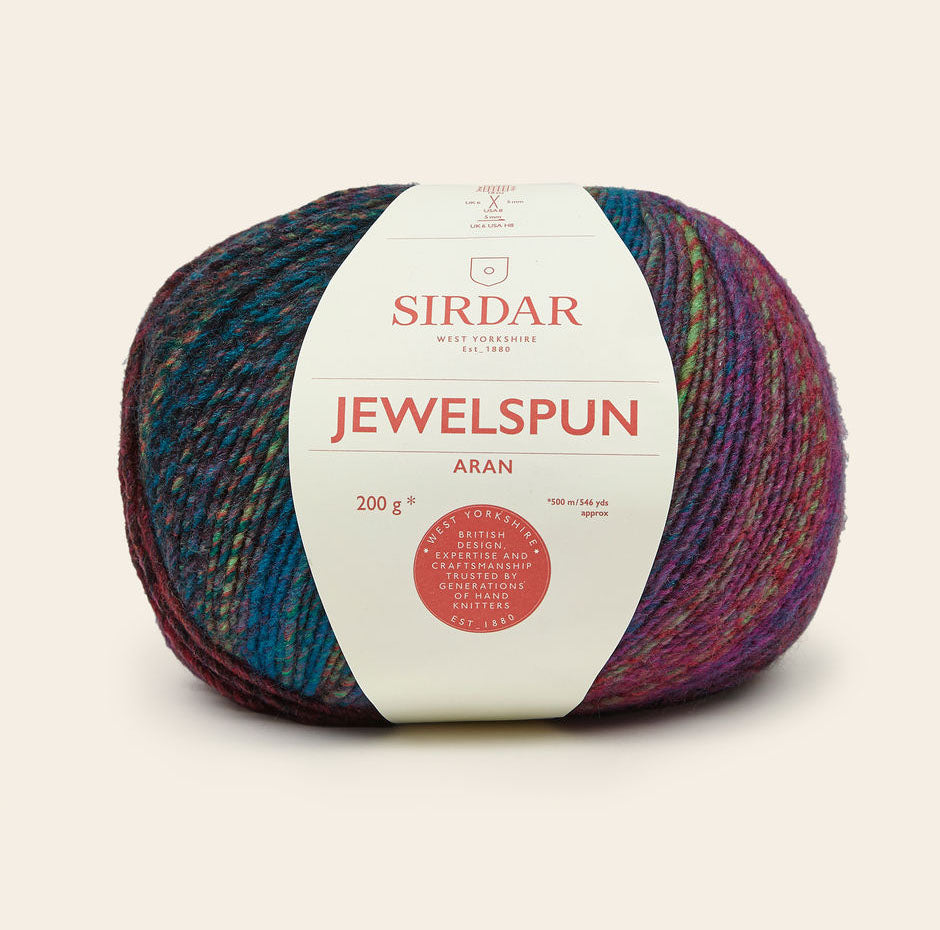 Sirdar Jewelspun (Aran) Yarn - Midnight Fjords