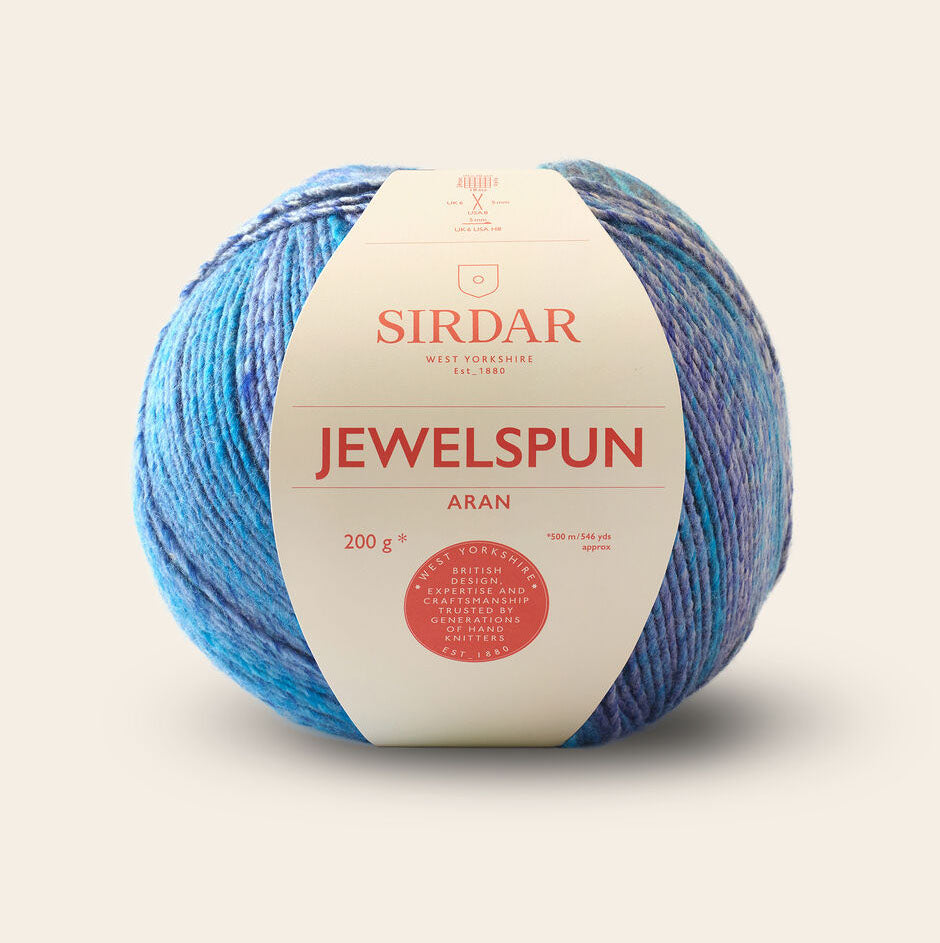Sirdar Jewelspun (Aran) Yarn - Turquoise Sky