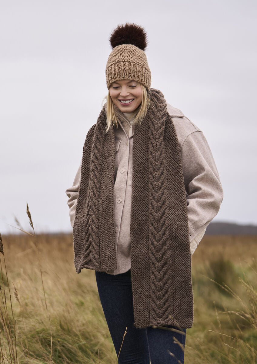 Isle Scarf & Highoak Knitting Pattern - Rowan
