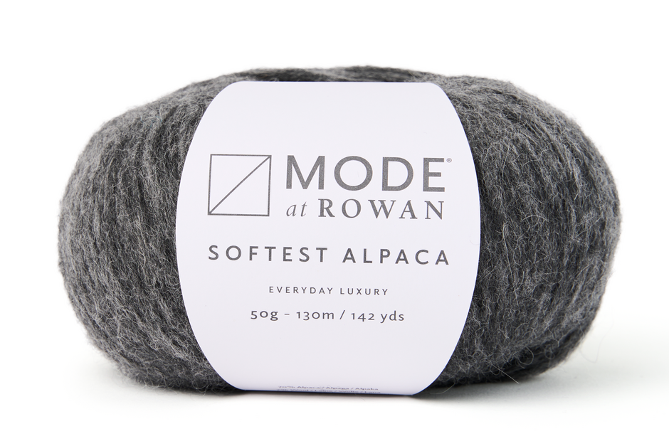 Rowan Mode Softest Alpaca (Aran/Light Bulky) Yarn - Ash