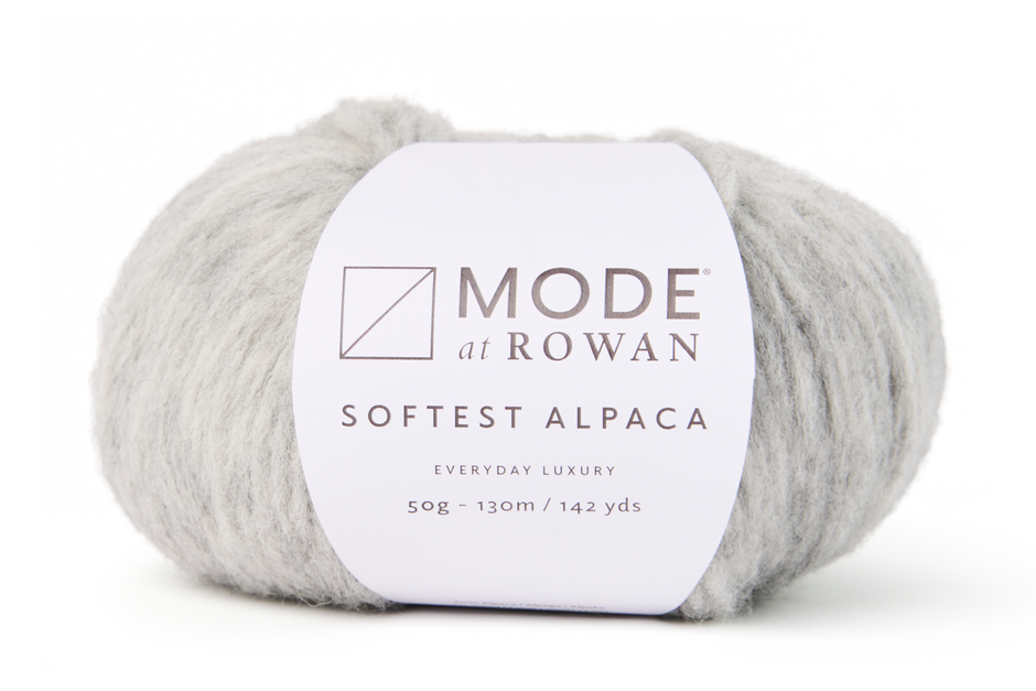 Rowan Mode Softest Alpaca (Aran/Light Bulky) Yarn - Pebble