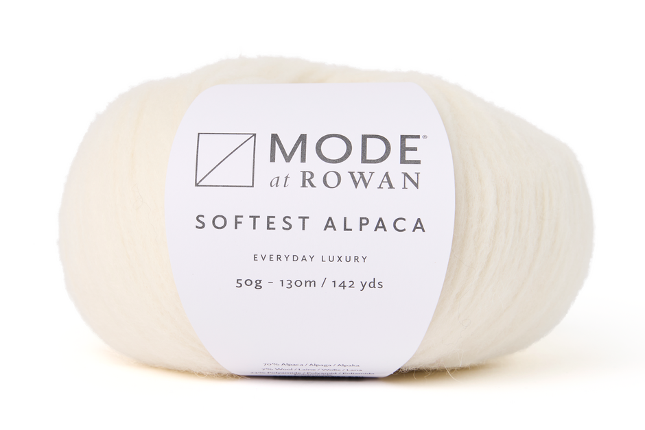 Rowan Mode Softest Alpaca (Aran/Light Bulky) Yarn - Cloud