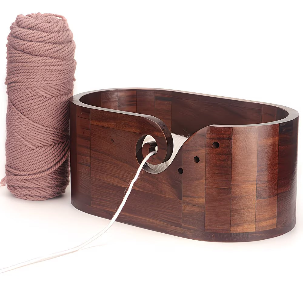 The Cozy Crafter’s Wooden Yarn Storage (Large - 9 Yarn Holes)