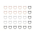 Meow-tallic Cat Ear Stitch Markers (Multiple Sizes)