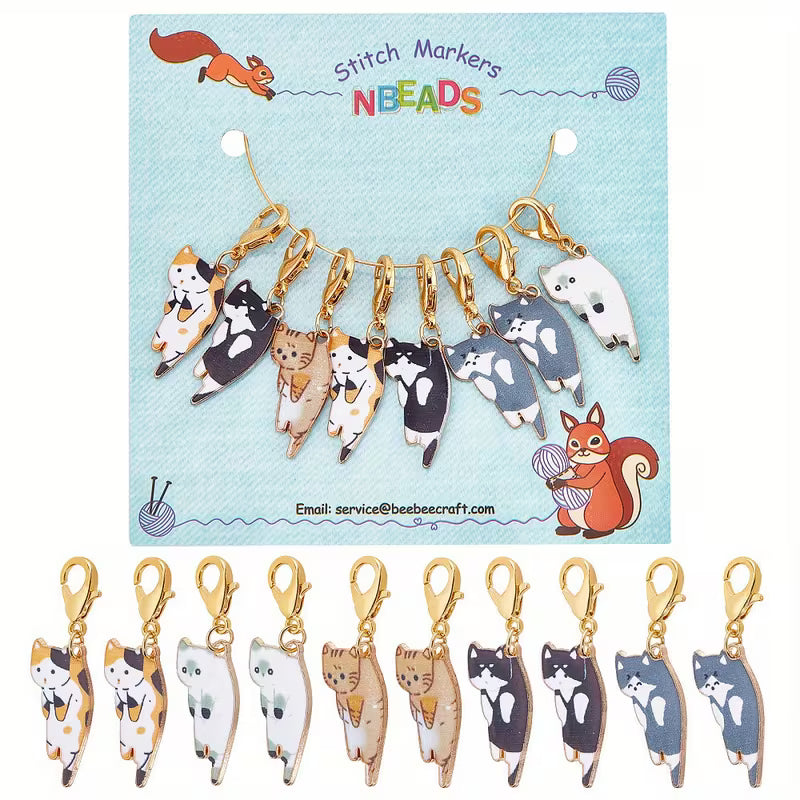 Purr-fect Paws Cat Stitch Marker (8pc)
