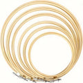 Wooden Embroidery Hoop Set (6 Multi Size Stitching Frames)