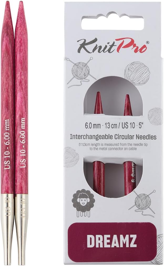 Knitter’s Pride Pro Dreamz Interchangeable Circular Needles (5") (3mm–15mm)