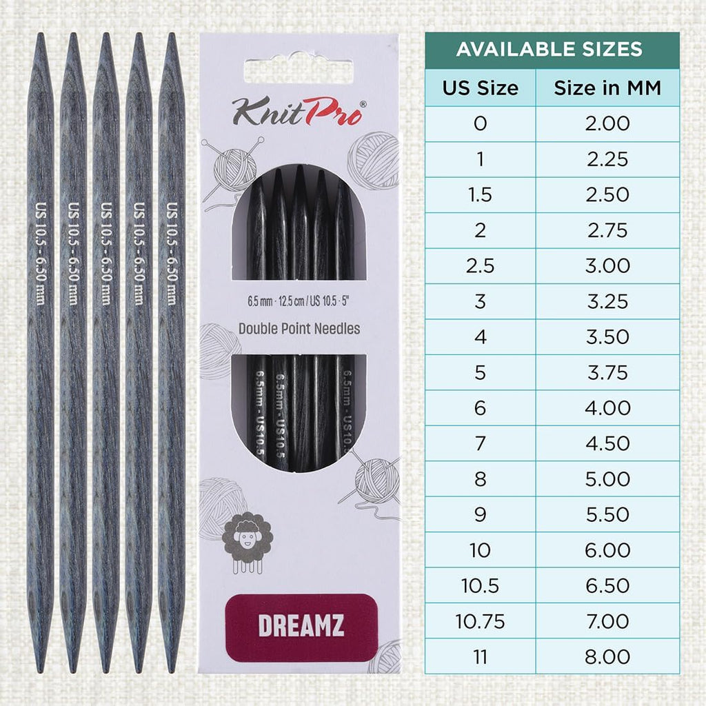 Knitter’s Pride Pro Dreamz Double Pointed Needles (6") (2mm–8mm)