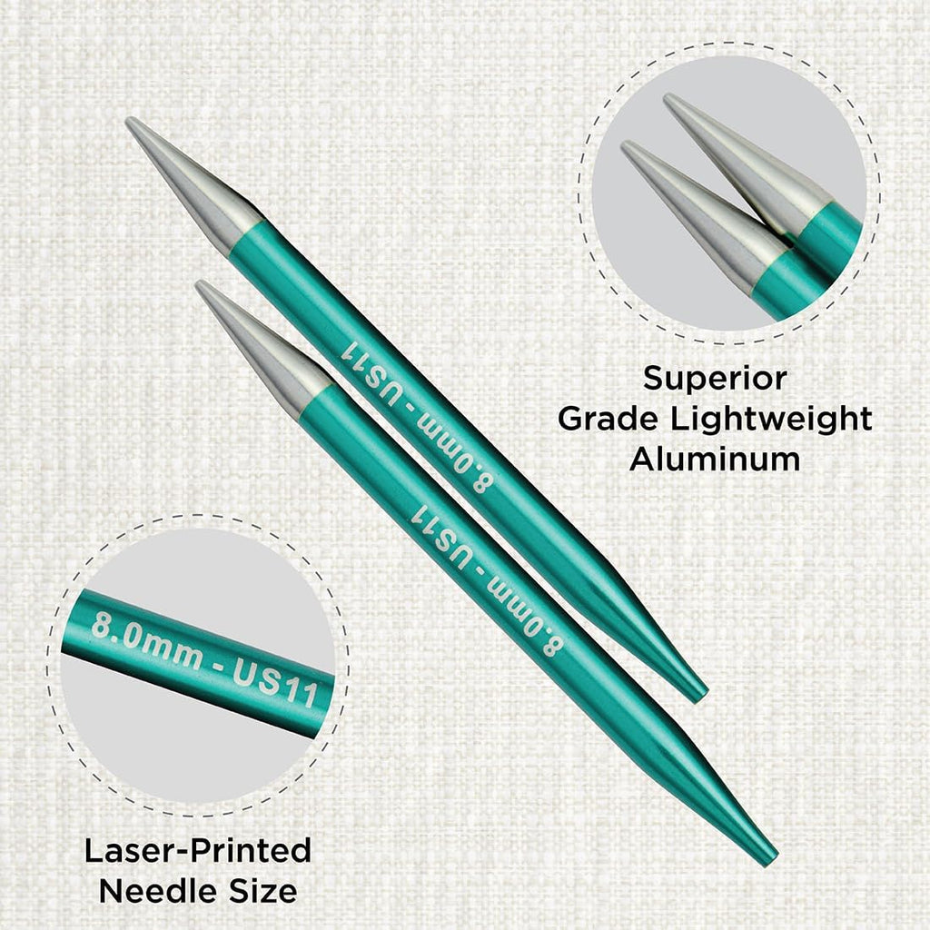 Knitter’s Pride Pro Zing Interchangeable Circular Needles (4") (2.5mm–8mm)