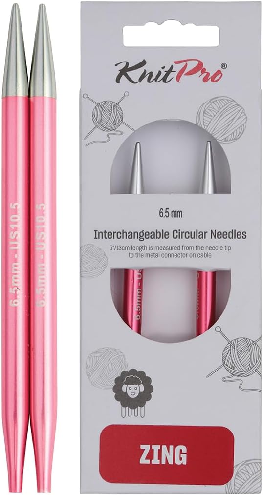 Knitter’s Pride Pro Zing Interchangeable Circular Needles (4") (2.5mm–8mm)