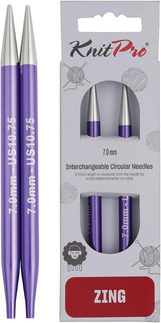 Knitter’s Pride Pro Zing Interchangeable Circular Needles (4") (2.5mm–8mm)