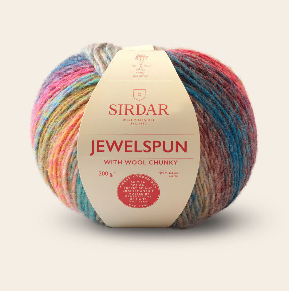 Sirdar Jewelspun (Chunky) Acrylic Wool Yarn - Precious Reef
