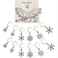 Winter Spark Snowflake Stitch Markers (12pc)