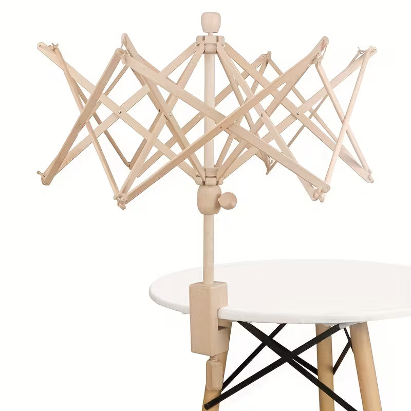 Wooden Umbrella Swift - Adjustable Yarn Swift
