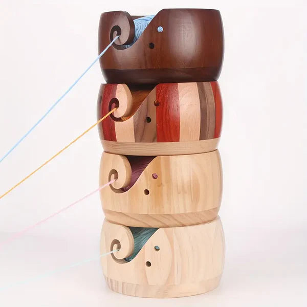 The Cozy Crafter’s Wooden Yarn Bowl