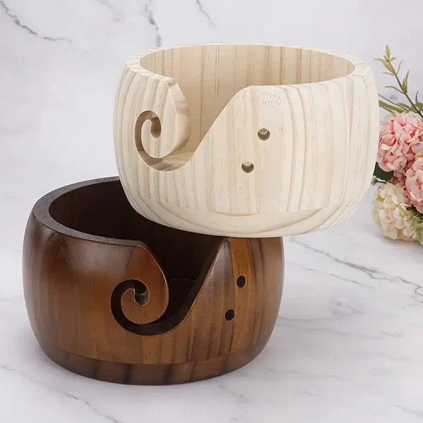 The Cozy Crafter’s Wooden Yarn Bowl