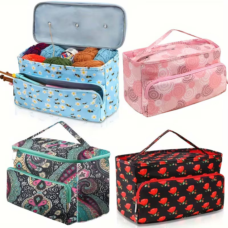 Stitch & Go Yarn Organizer Bag (Printed Designs)